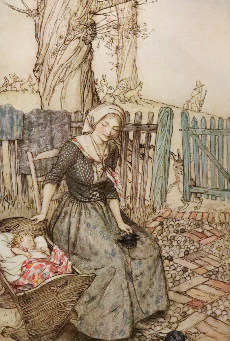 1913 Rare First US Edition - MOTHER GOOSE illustrated by Arthur Rackham.