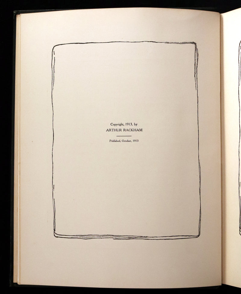 1913 Rare First US Edition - MOTHER GOOSE illustrated by Arthur Rackham.