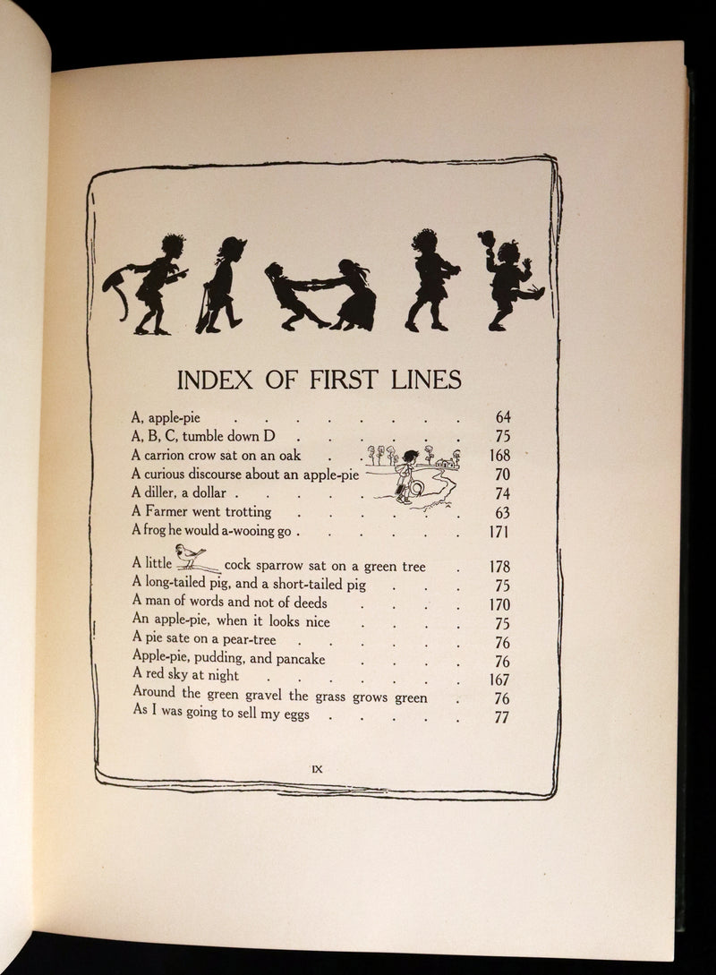 1913 Rare First US Edition - MOTHER GOOSE illustrated by Arthur Rackham.