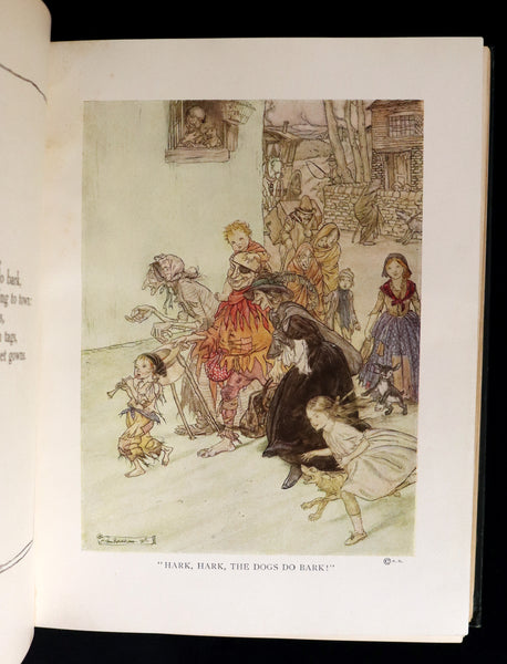 1913 Rare First US Edition - MOTHER GOOSE illustrated by Arthur Rackham.