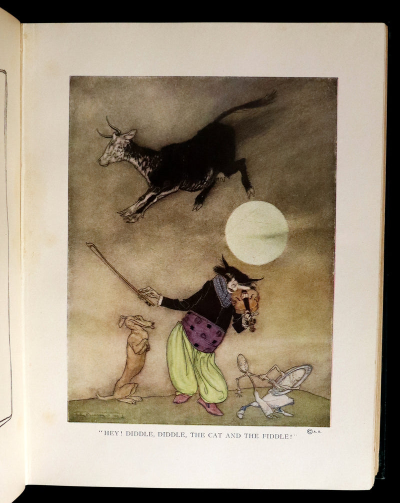 1913 Rare First US Edition - MOTHER GOOSE illustrated by Arthur Rackham.