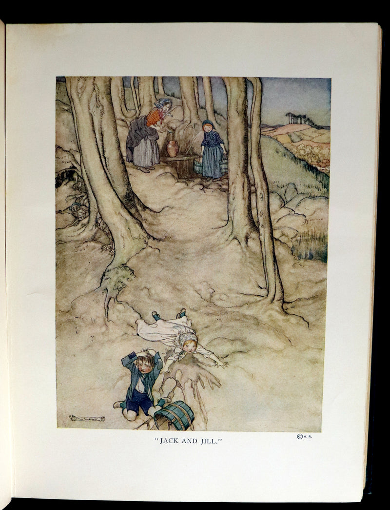 1913 Rare First US Edition - MOTHER GOOSE illustrated by Arthur Rackham.