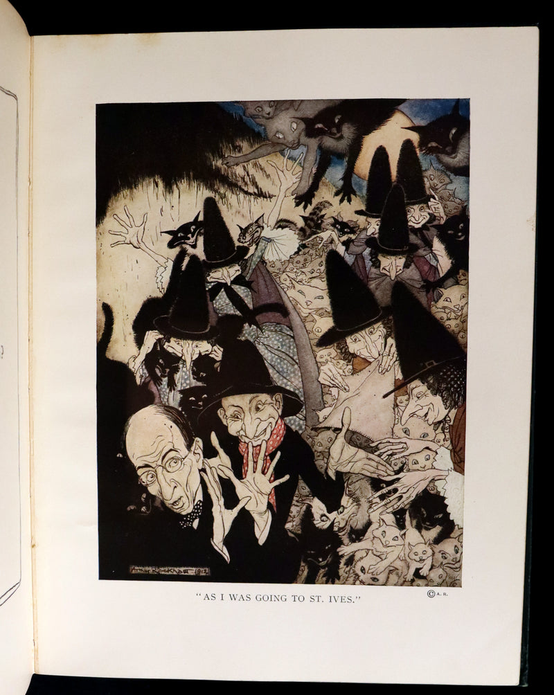 1913 Rare First US Edition - MOTHER GOOSE illustrated by Arthur Rackham.