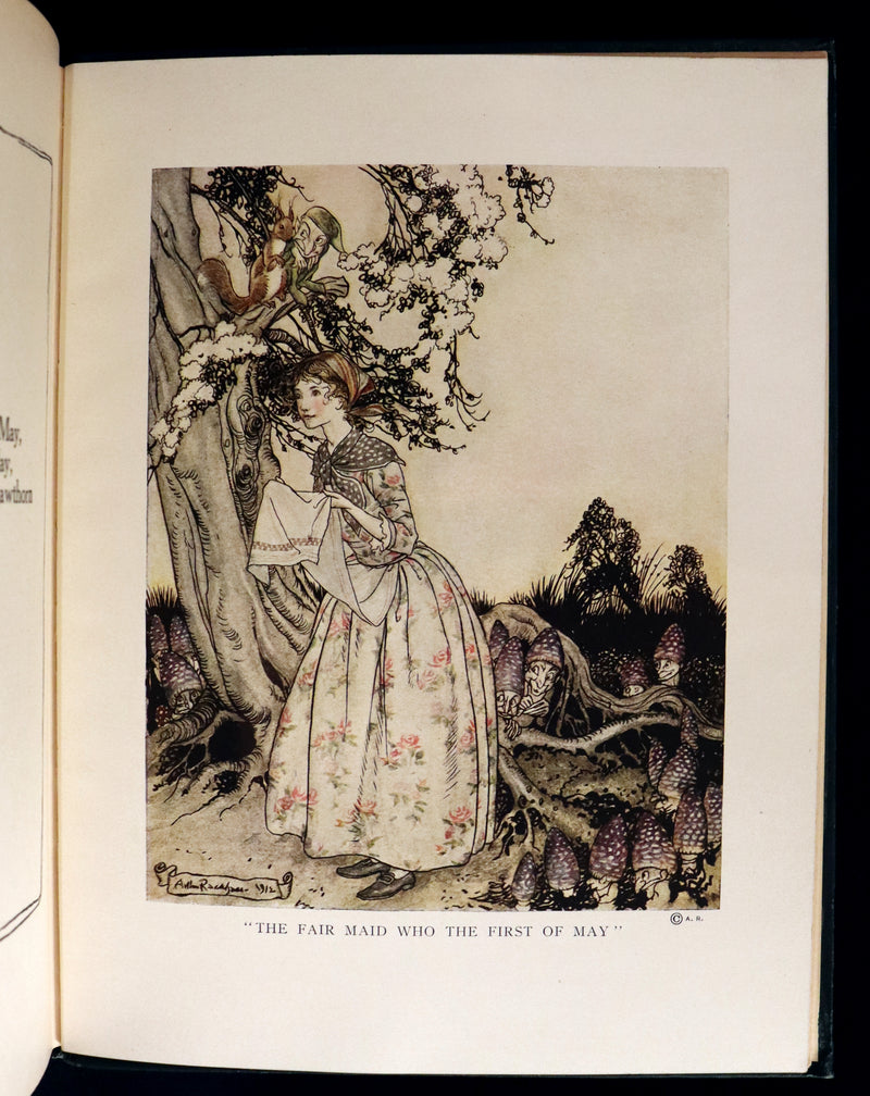 1913 Rare First US Edition - MOTHER GOOSE illustrated by Arthur Rackham.