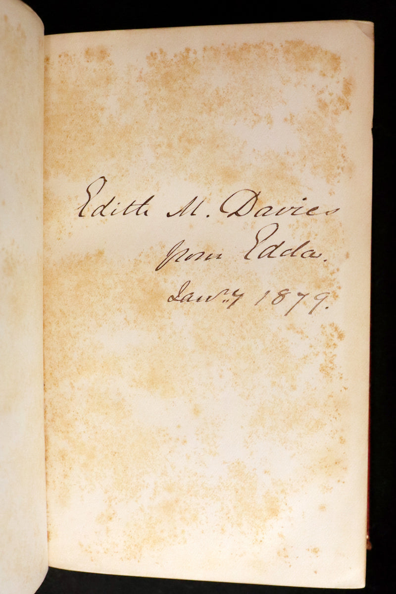 1878 Rare Book in a beautiful binding - Legend of King Arthur - IDYLLS OF THE KING by Alfred Tennyson.
