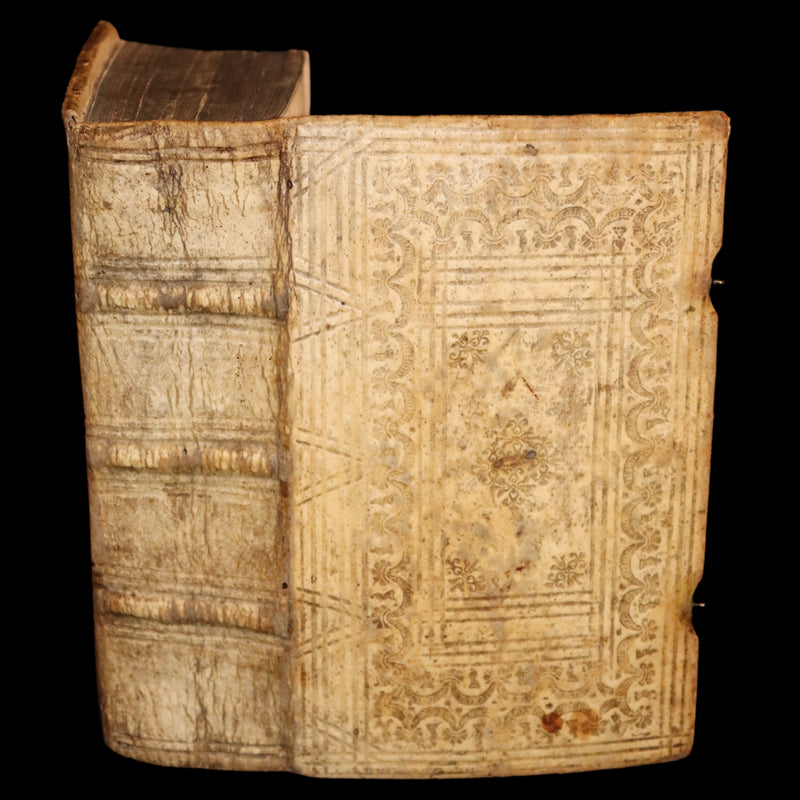 1744 Rare Latin Book in a beautiful vellum binding - EXORCISM & Benediction Manual - Locupletissimus Thesaurus continens Benedictiones, Conjurationes, Exorcismos, Absolutiones, ...