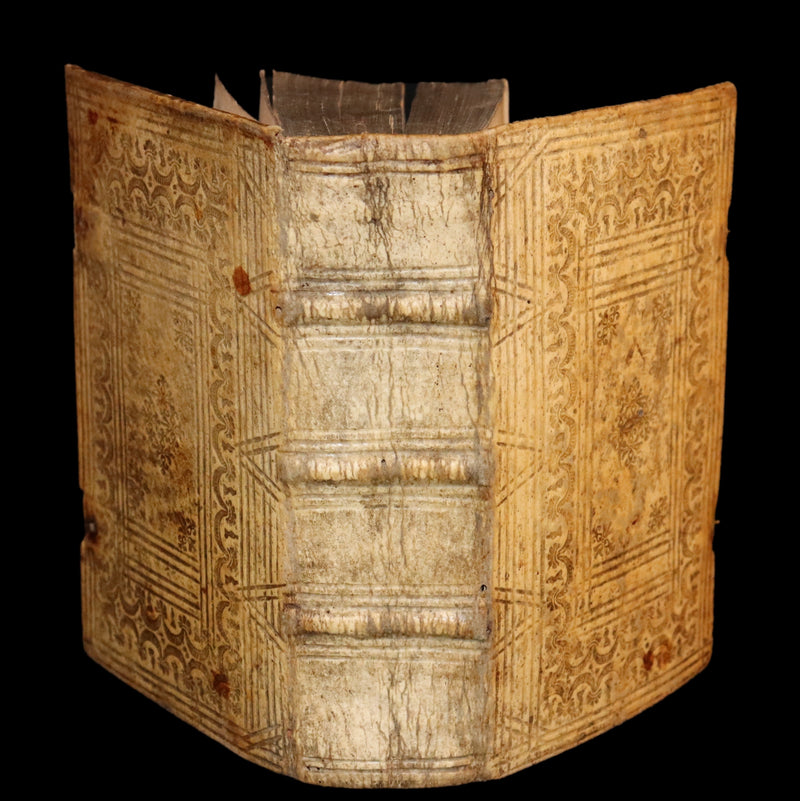 1744 Rare Latin Book in a beautiful vellum binding - EXORCISM & Benediction Manual - Locupletissimus Thesaurus continens Benedictiones, Conjurationes, Exorcismos, Absolutiones, ...