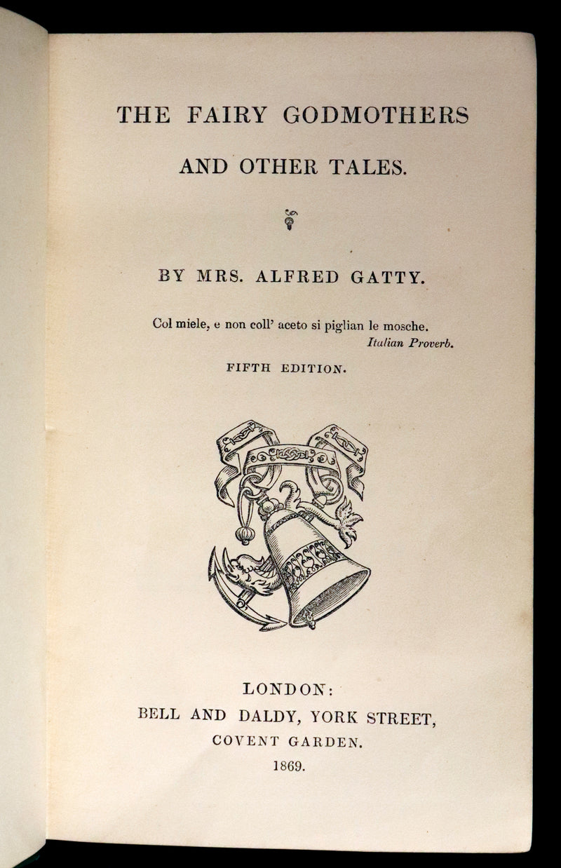 1869 Rare Victorian Book - The Fairy Godmothers and Other Tales by Margaret Gatty.