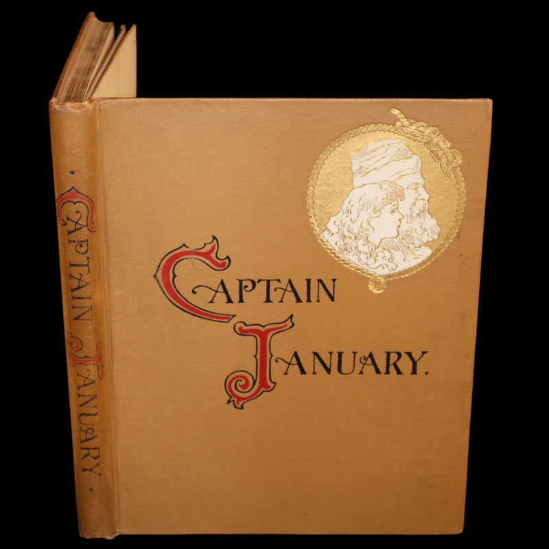 1893 Rare Victorian Book - CAPTAIN JANUARY, Lighthouse Keeper and His Little Girl by Laura E. Richards. Illustrated.