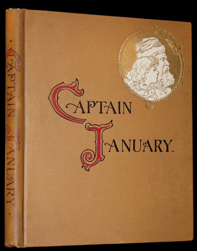 1893 Rare Victorian Book - CAPTAIN JANUARY, Lighthouse Keeper and His Little Girl by Laura E. Richards. Illustrated.