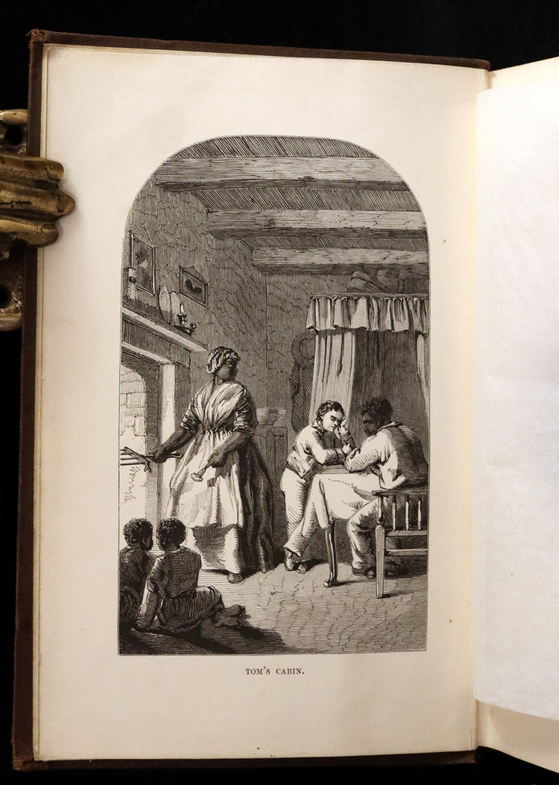 1852 Rare Second Edition ~ Uncle Tom's Cabin by Harriet Beecher Stowe. Illustrated.