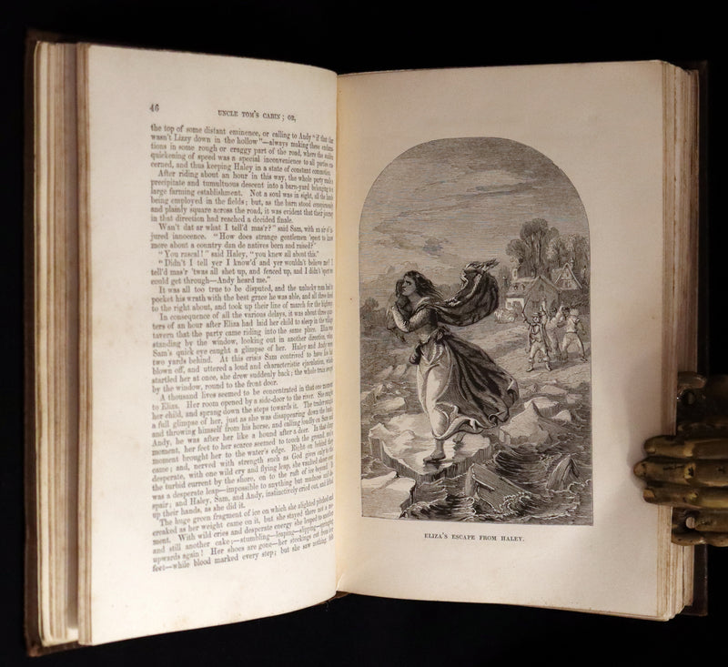1852 Rare Second Edition ~ Uncle Tom's Cabin by Harriet Beecher Stowe. Illustrated.