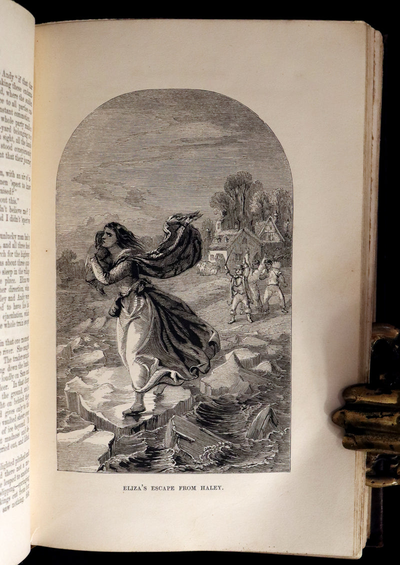 1852 Rare Second Edition ~ Uncle Tom's Cabin by Harriet Beecher Stowe. Illustrated.