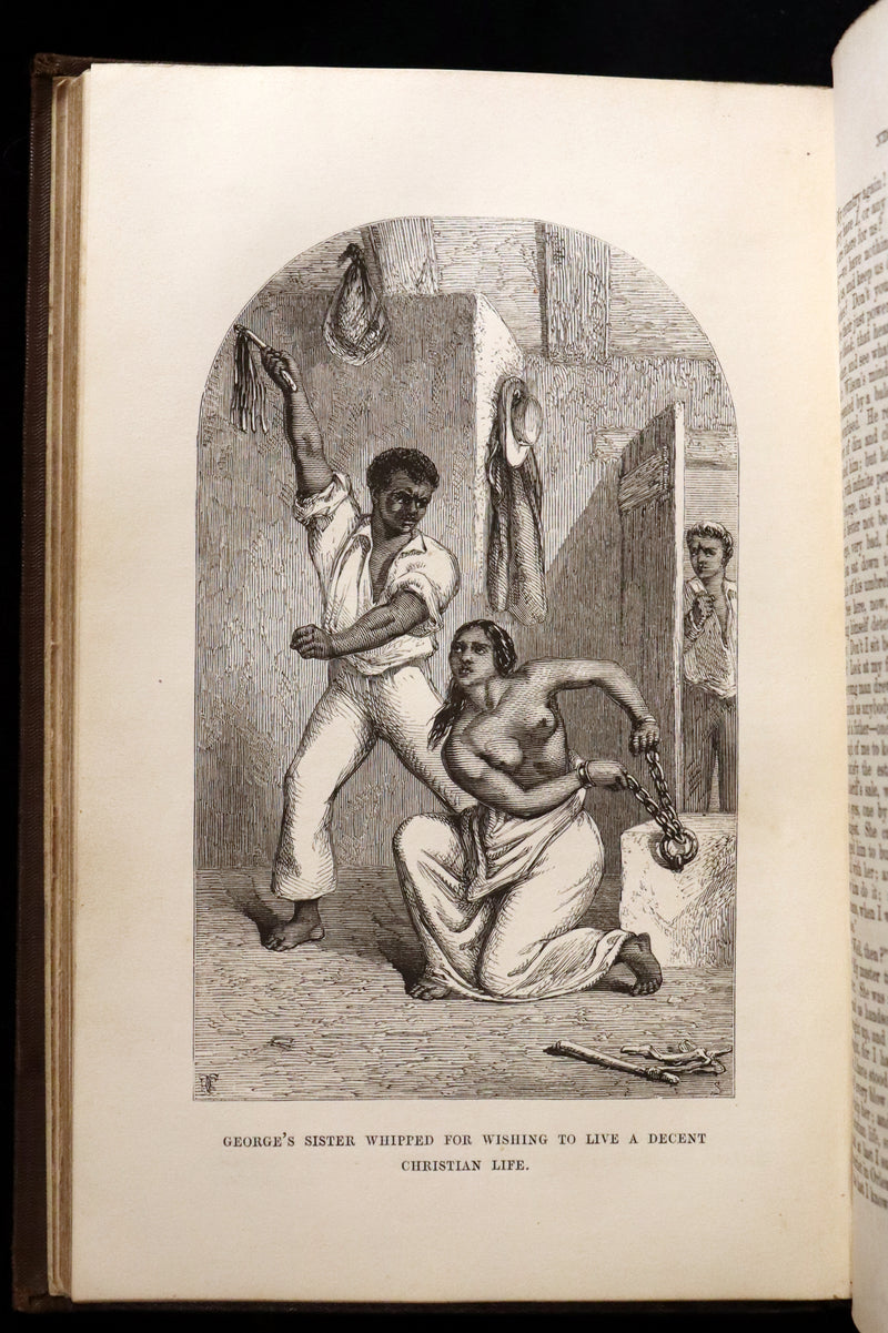 1852 Rare Second Edition ~ Uncle Tom's Cabin by Harriet Beecher Stowe. Illustrated.