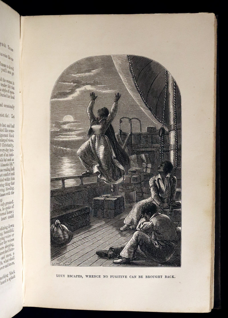 1852 Rare Second Edition ~ Uncle Tom's Cabin by Harriet Beecher Stowe. Illustrated.