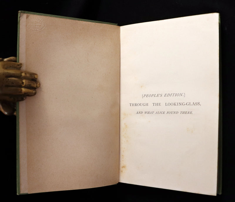 1887 Rare Victorian Book - Through the Looking Glass, and What Alice Found There by Lewis Carroll.
