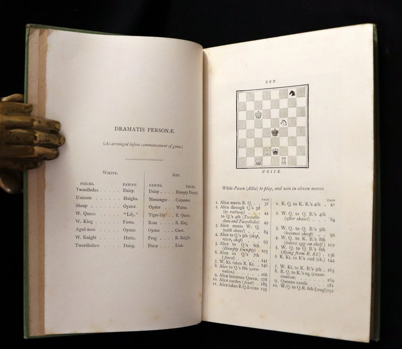 1887 Rare Victorian Book - Through the Looking Glass, and What Alice Found There by Lewis Carroll.