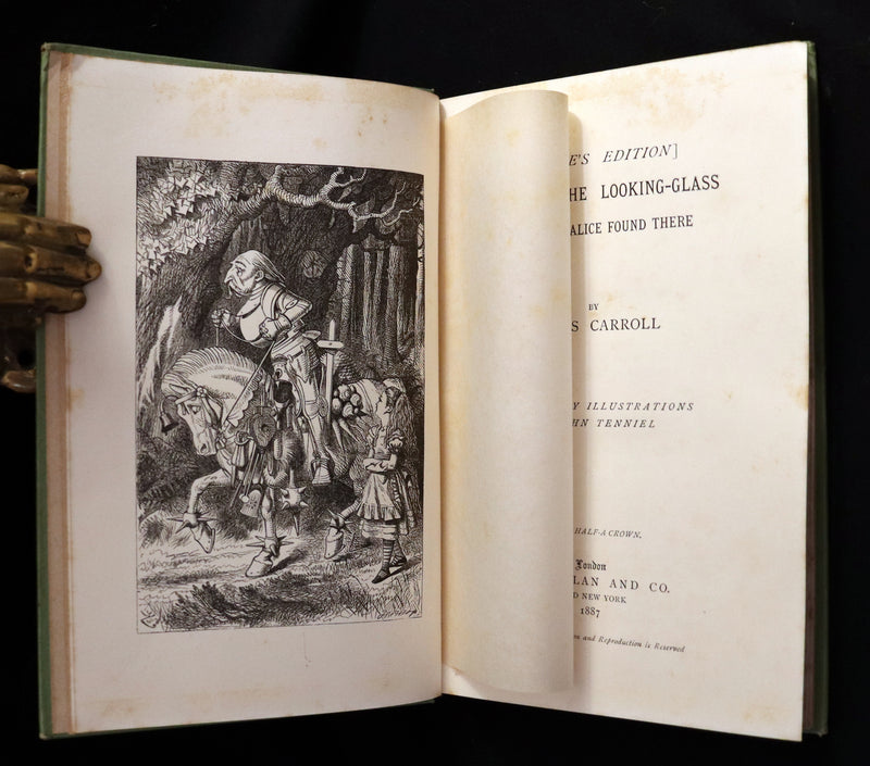 1887 Rare Victorian Book - Through the Looking Glass, and What Alice Found There by Lewis Carroll.