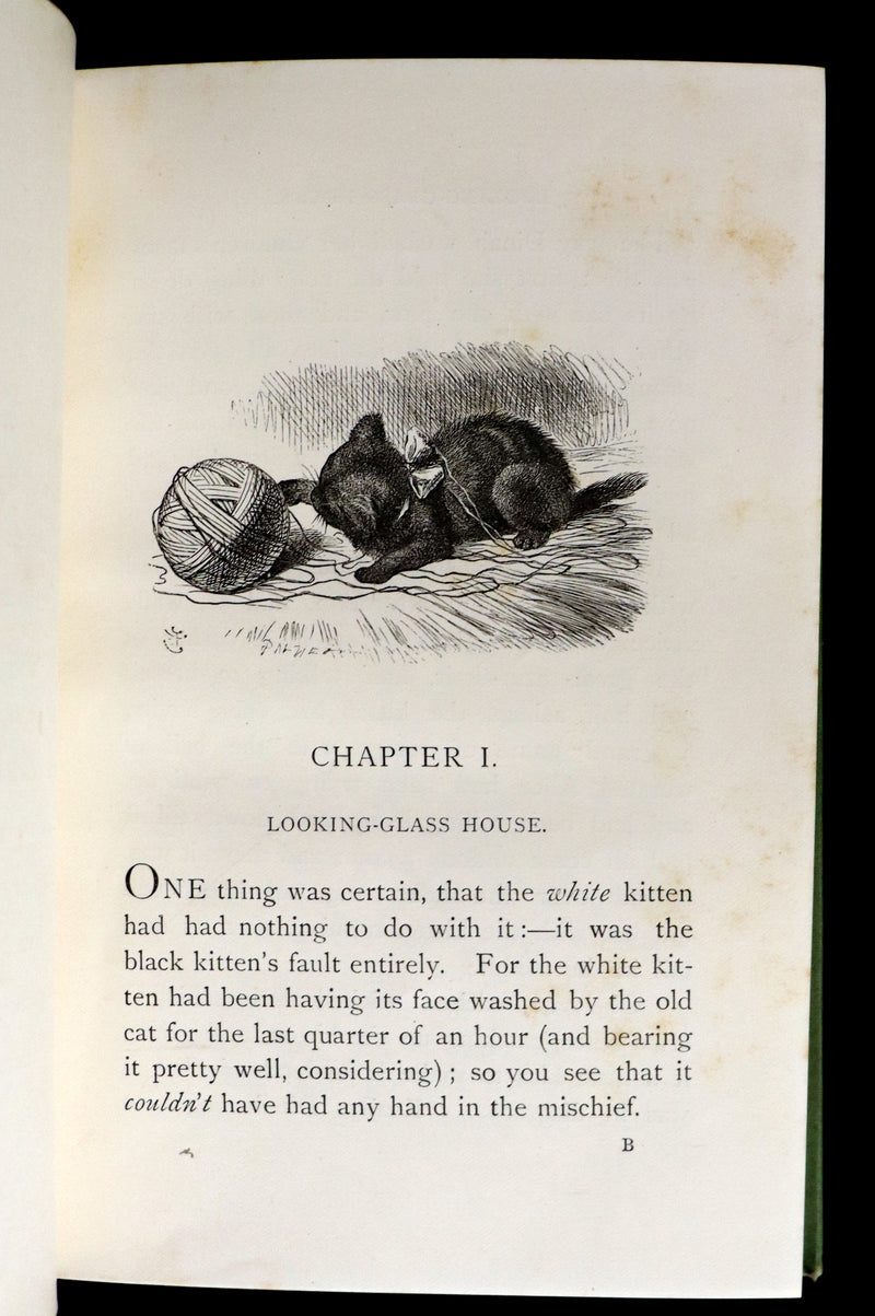 1887 Rare Victorian Book - Through the Looking Glass, and What Alice Found There by Lewis Carroll.