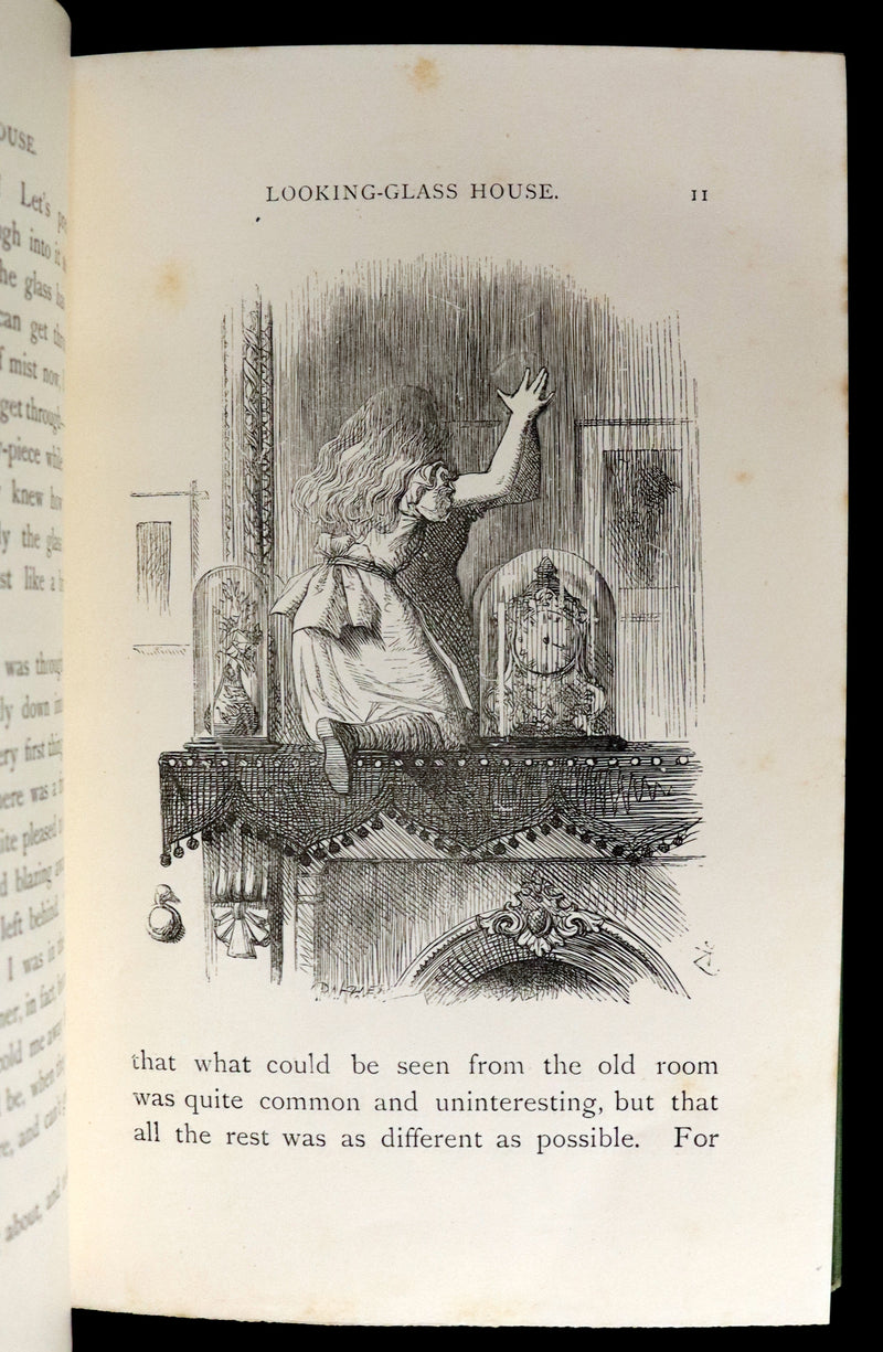 1887 Rare Victorian Book - Through the Looking Glass, and What Alice Found There by Lewis Carroll.