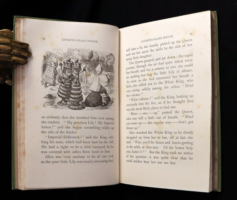 1887 Rare Victorian Book - Through the Looking Glass, and What Alice Found There by Lewis Carroll.