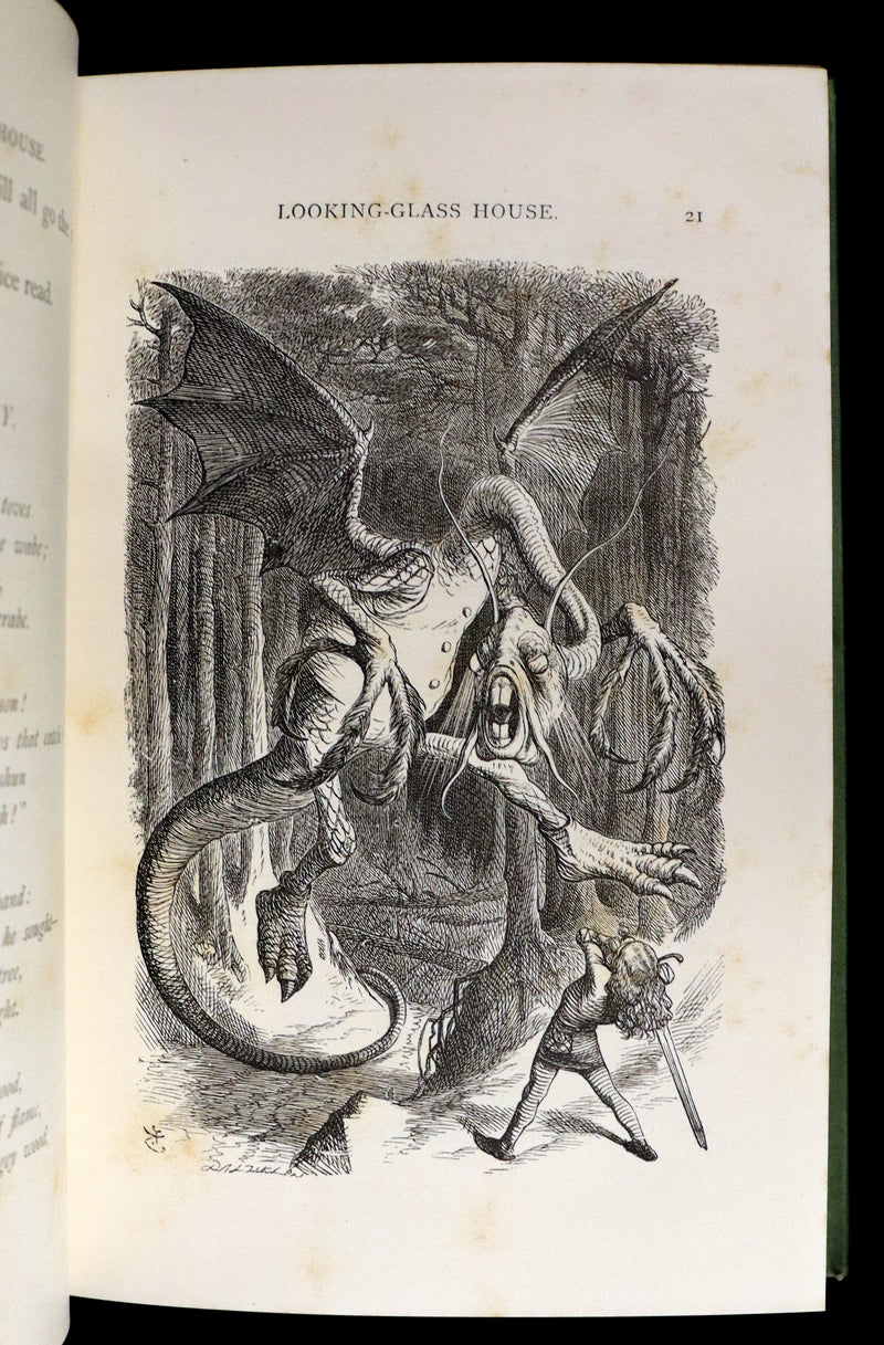 1887 Rare Victorian Book - Through the Looking Glass, and What Alice Found There by Lewis Carroll.