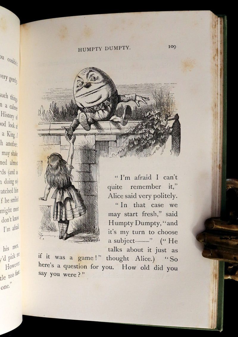 1887 Rare Victorian Book - Through the Looking Glass, and What Alice Found There by Lewis Carroll.