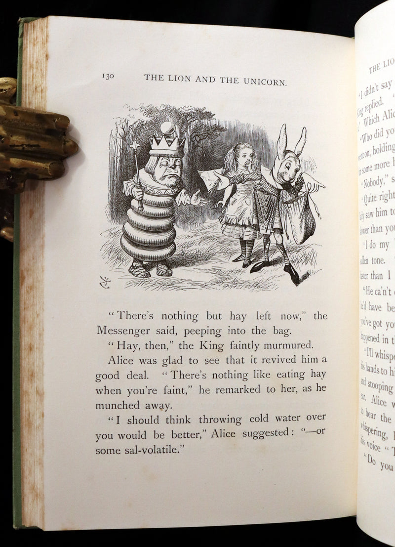 1887 Rare Victorian Book - Through the Looking Glass, and What Alice Found There by Lewis Carroll.