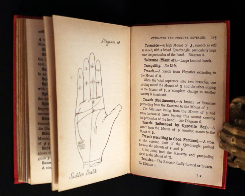 1890 Scarce Book - Character and Fortune Revealed. The ABC Guide to PALMISTRY by Paul Bello.