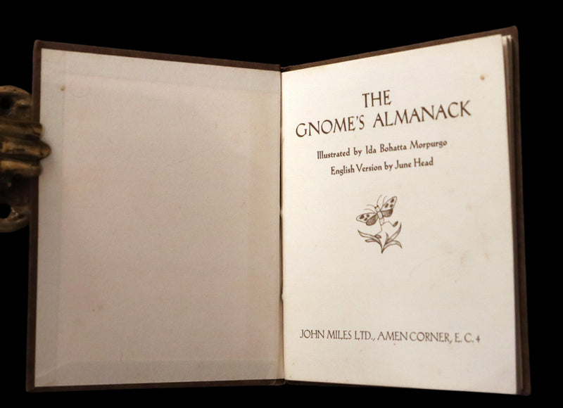 1936 Scarce First Edition - THE GNOME'S ALMANACK by Ida Bohatta translated by June Head.