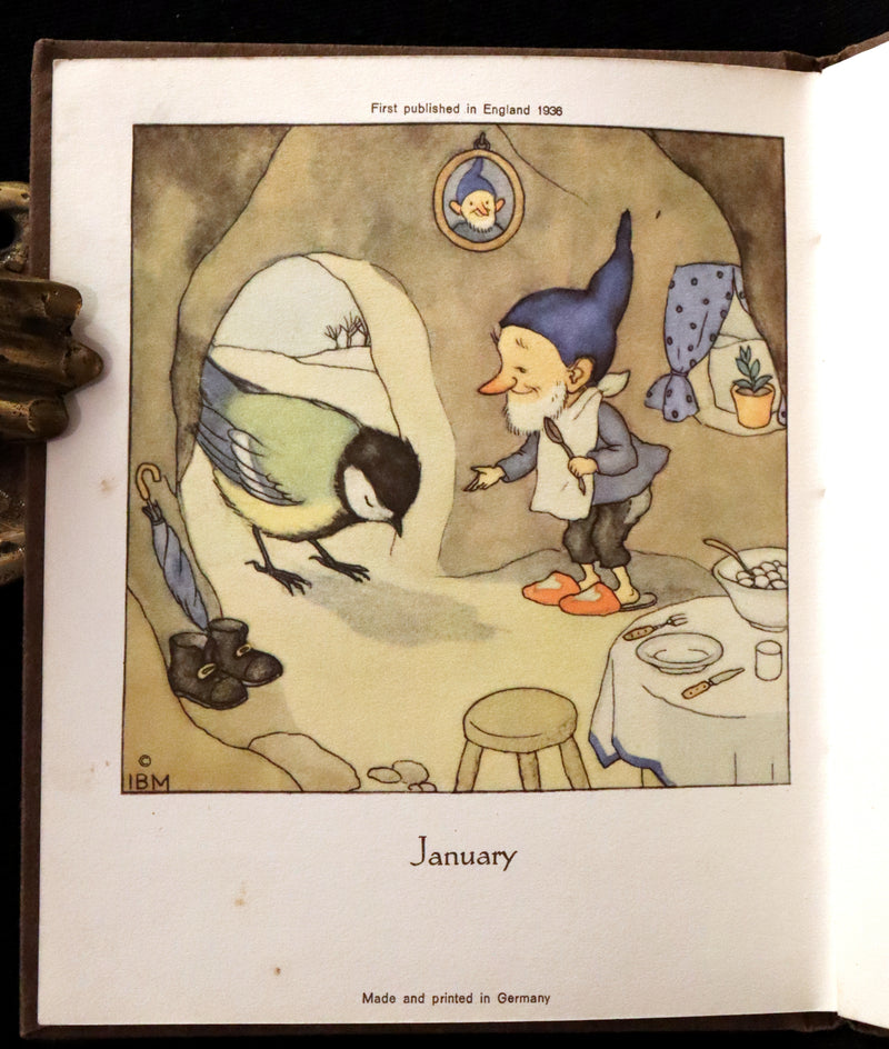 1936 Scarce First Edition - THE GNOME'S ALMANACK by Ida Bohatta translated by June Head.