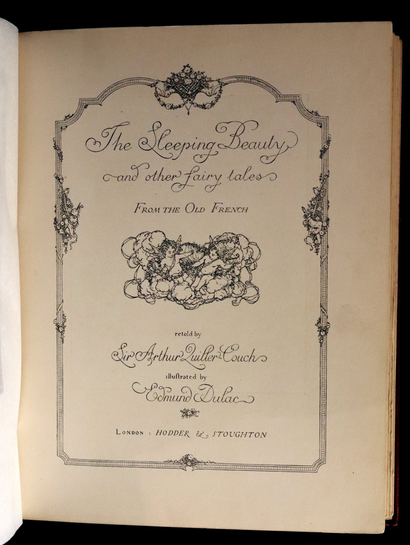 1910 Rare First Edition Book - EDMUND DULAC'S SLEEPING BEAUTY and Other Fairy Tales.