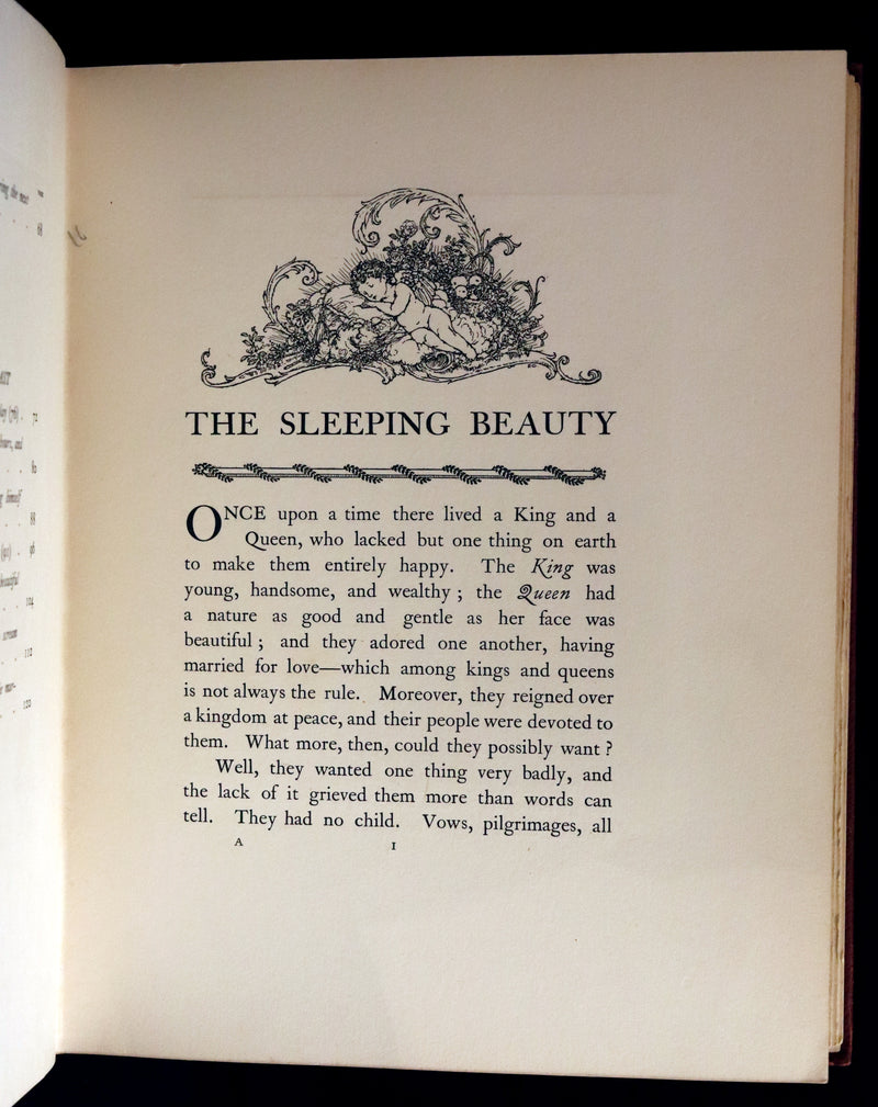 1910 Rare First Edition Book - EDMUND DULAC'S SLEEPING BEAUTY and Other Fairy Tales.