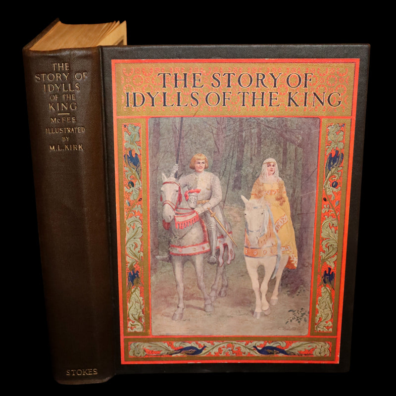 1912 First Illustrated Edition by Maria L. Kirk - Legend of King Arthur - Idylls of the King.