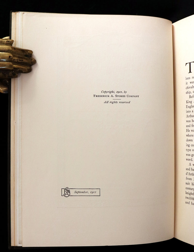 1912 First Illustrated Edition by Maria L. Kirk - Legend of King Arthur - Idylls of the King.