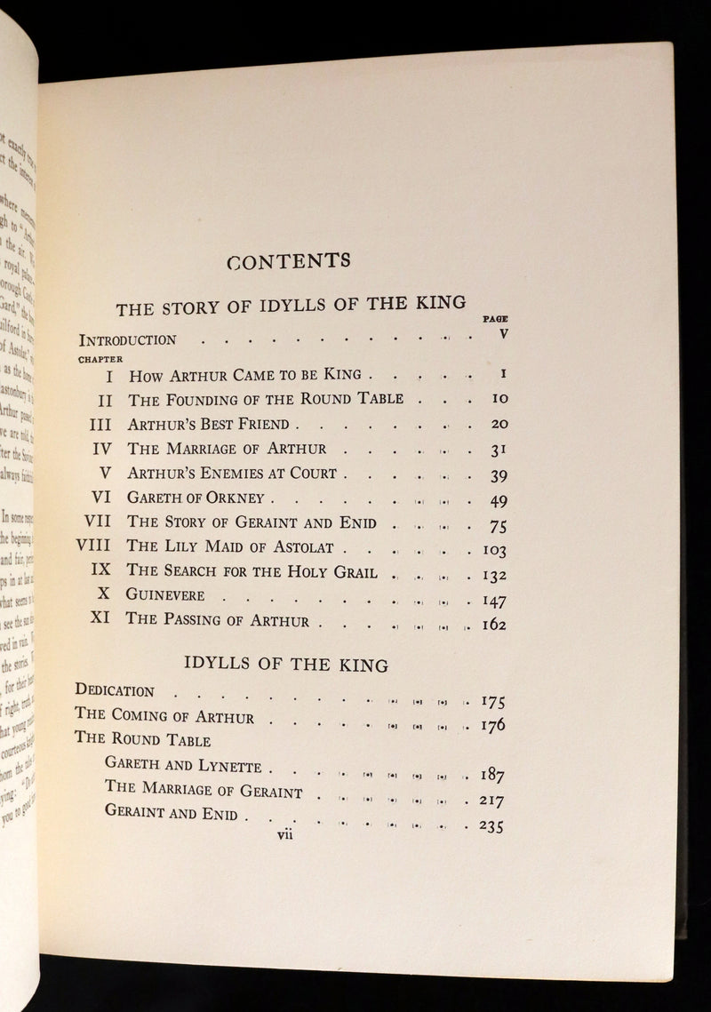 1912 First Illustrated Edition by Maria L. Kirk - Legend of King Arthur - Idylls of the King.