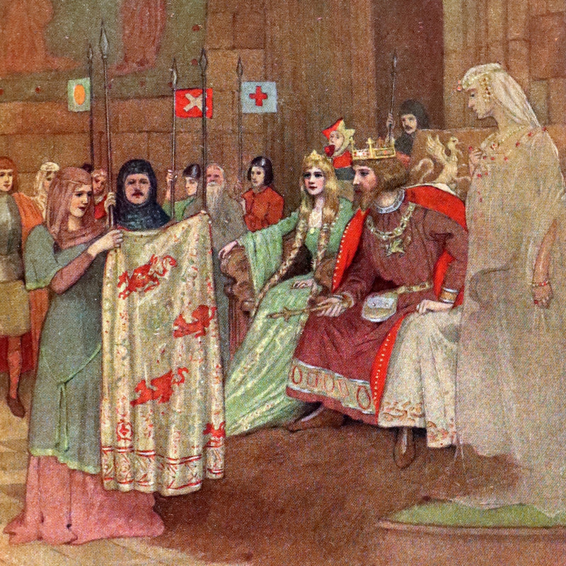 1912 First Illustrated Edition by Maria L. Kirk - Legend of King Arthur - Idylls of the King.
