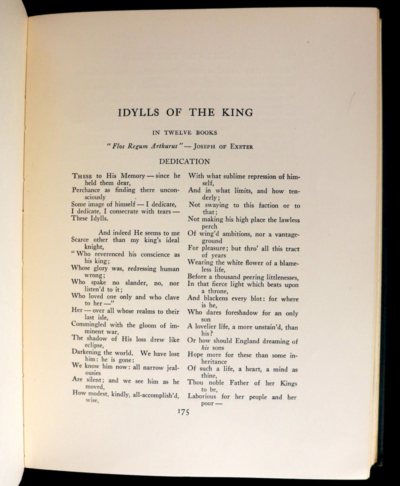 1912 First Illustrated Edition by Maria L. Kirk - Legend of King Arthur - Idylls of the King.
