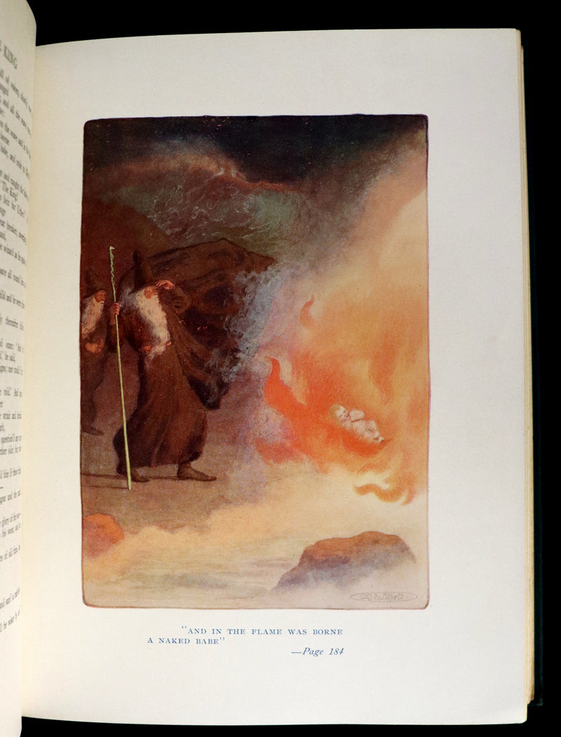 1912 First Illustrated Edition by Maria L. Kirk - Legend of King Arthur - Idylls of the King.