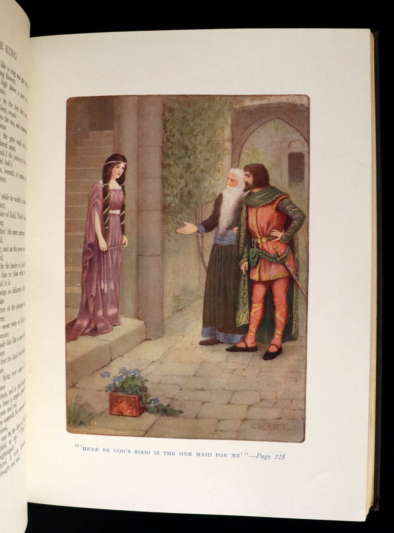 1912 First Illustrated Edition by Maria L. Kirk - Legend of King Arthur - Idylls of the King.