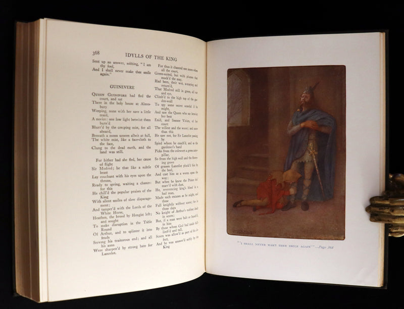 1912 First Illustrated Edition by Maria L. Kirk - Legend of King Arthur - Idylls of the King.