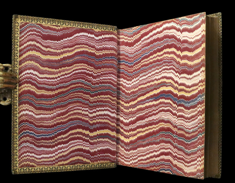 1874 Beautiful Morocco Binding - INGOLDSBY LEGENDS Illustrated by Cruikshank, Leech and Tenniel.