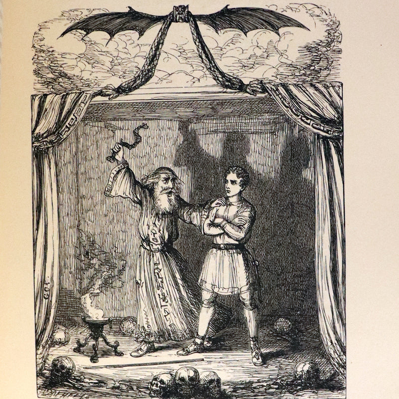 1874 Beautiful Morocco Binding - INGOLDSBY LEGENDS Illustrated by Cruikshank, Leech and Tenniel.