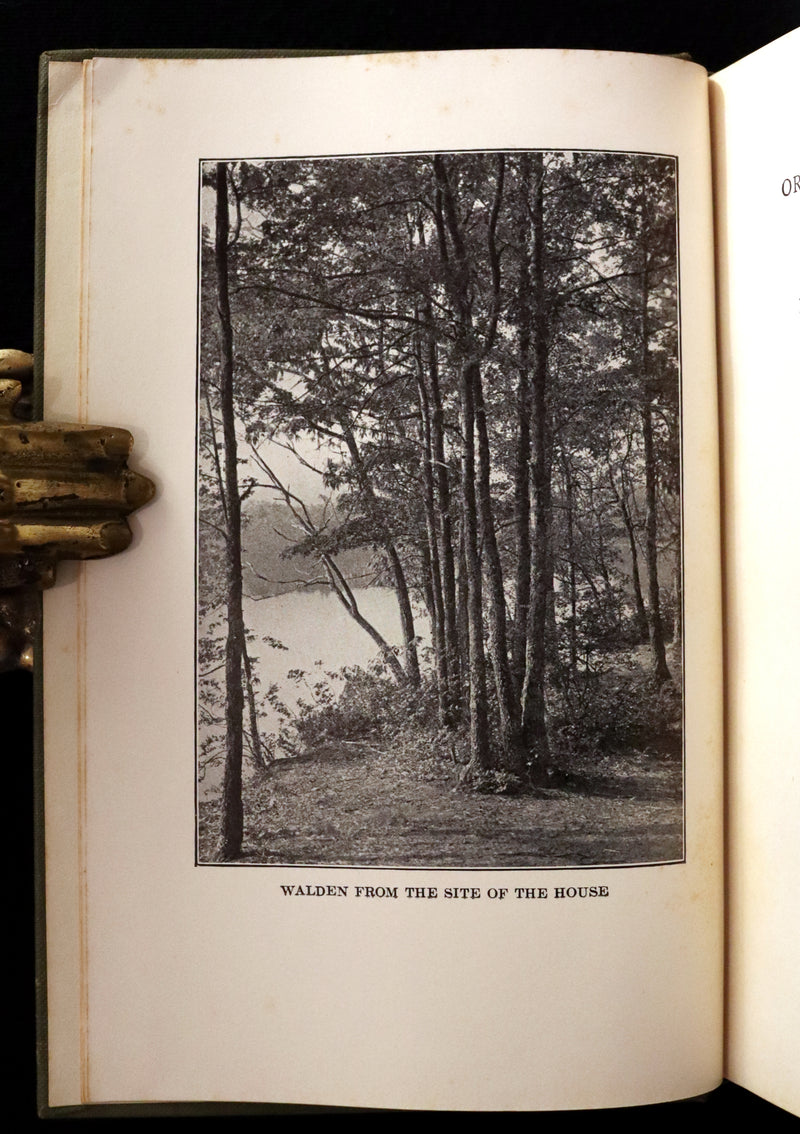 1893 Scarce Edition - WALDEN or, Life in the Woods by Henry David Thoreau with Photogravures.