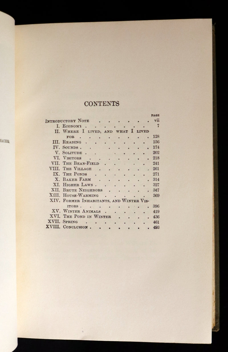 1893 Scarce Edition - WALDEN or, Life in the Woods by Henry David Thoreau with Photogravures.