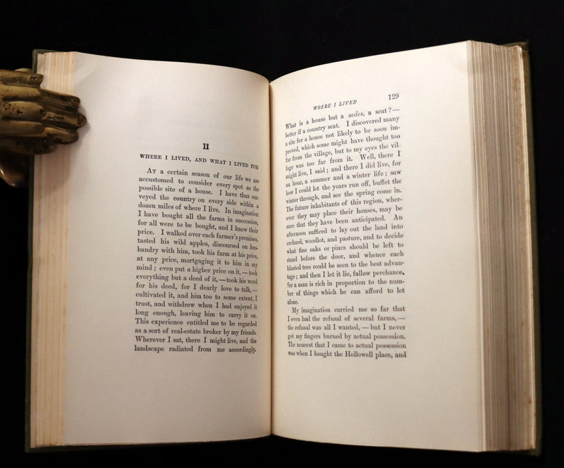 1893 Scarce Edition - WALDEN or, Life in the Woods by Henry David Thoreau with Photogravures.