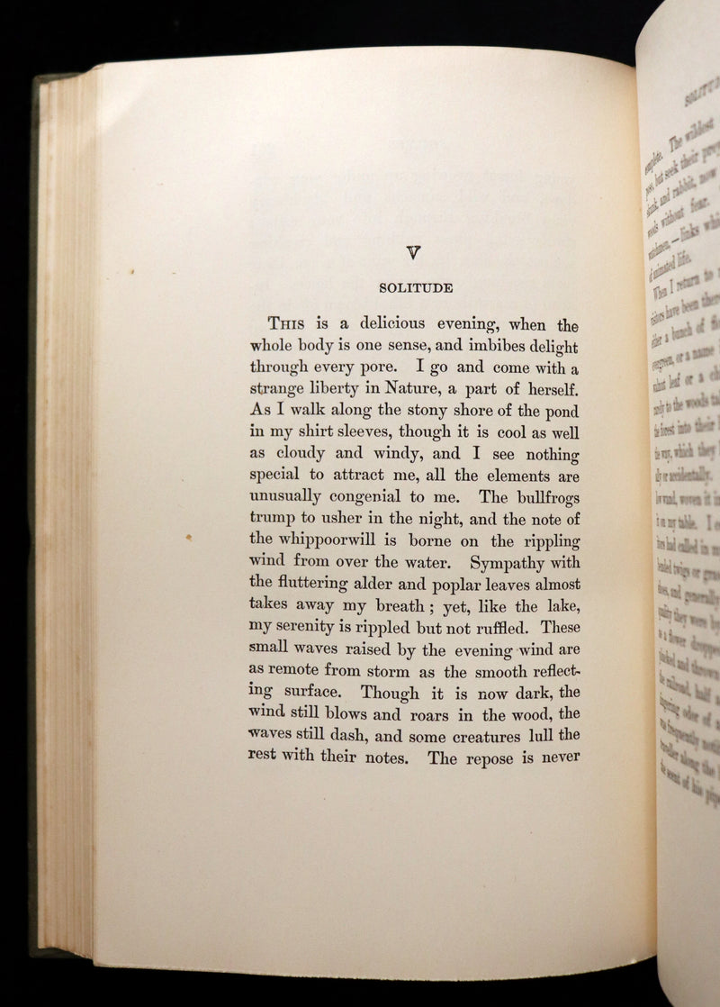 1893 Scarce Edition - WALDEN or, Life in the Woods by Henry David Thoreau with Photogravures.
