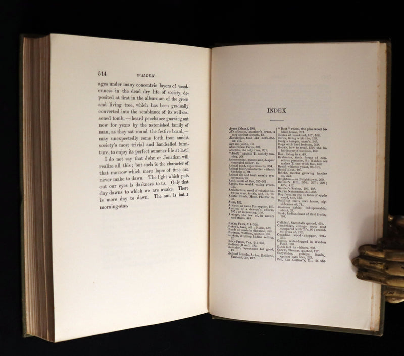 1893 Scarce Edition - WALDEN or, Life in the Woods by Henry David Thoreau with Photogravures.