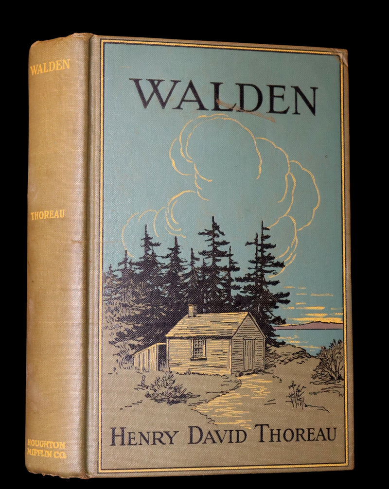 1893 Scarce Edition - WALDEN or, Life in the Woods by Henry David Thoreau with Photogravures.