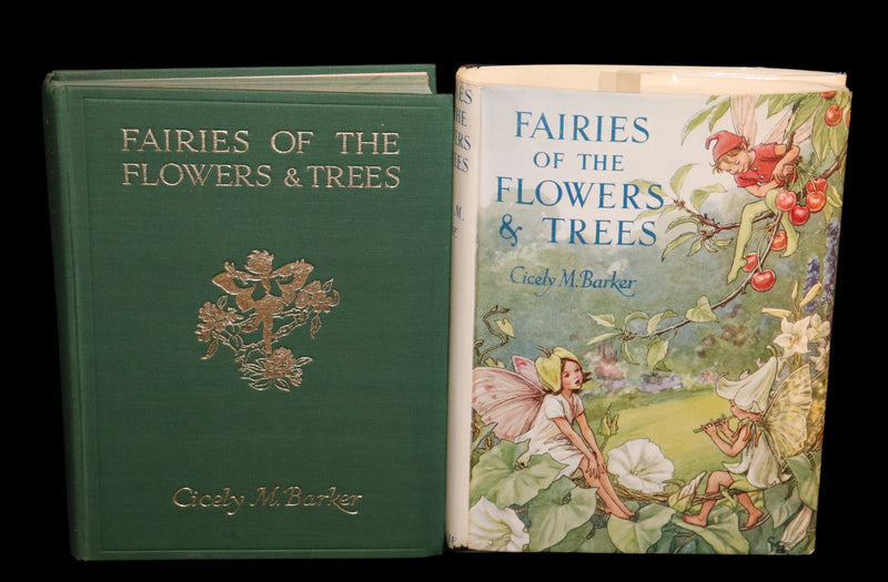 1950 Rare Cicely Mary Barker Book - FAIRIES OF THE FLOWERS AND TREES. First Edition.